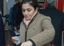 Azerbaijani parliamentary election kicks off. Baku, Azerbaijan, Nov.01, 2015